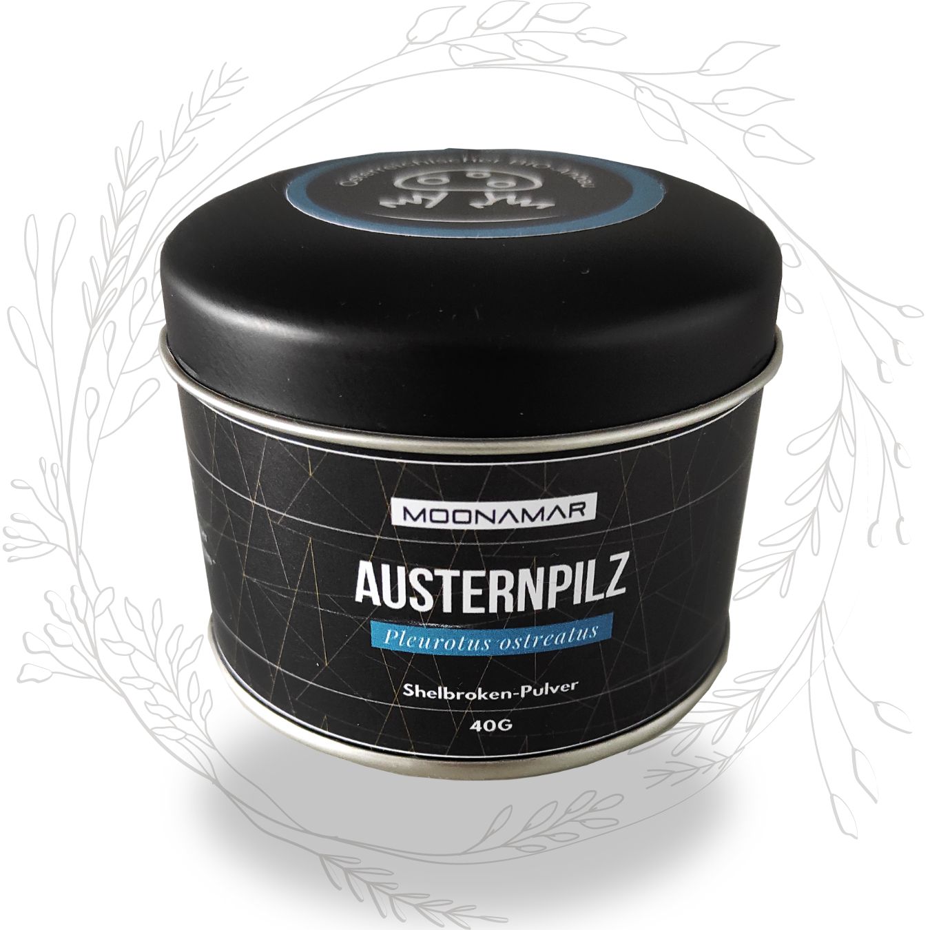 Austernpilz Shellbroken Pulver Moonamar Austernpilz (Pleurotus ostreatus) Shellbroken Pulver von Moonamar